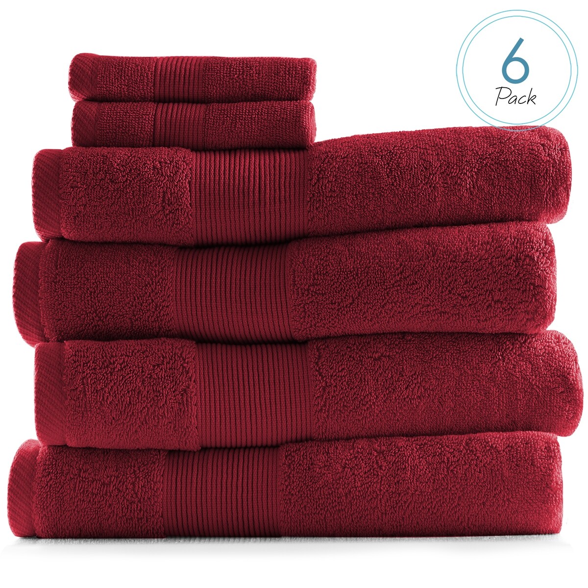 Hearth & Harbor 100 Percent Cotton Ultra Soft and Absorbent Bath Towel Set