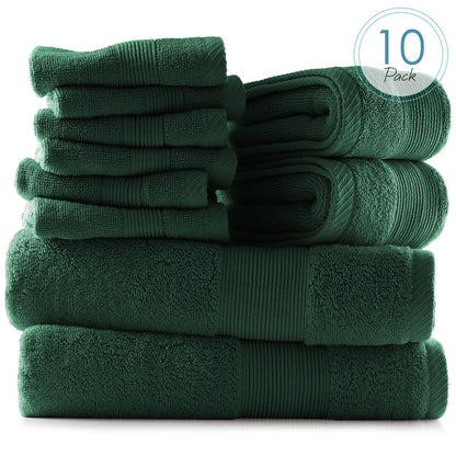 Hearth & Harbor 100 Percent Cotton Ultra Soft and Absorbent Bath Towel Set