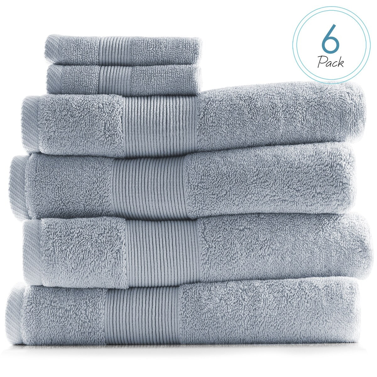 Hearth & Harbor 100 Percent Cotton Ultra Soft and Absorbent Bath Towel Set