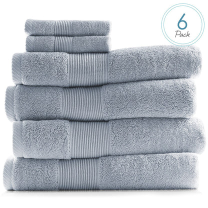 Hearth & Harbor 100 Percent Cotton Ultra Soft and Absorbent Bath Towel Set