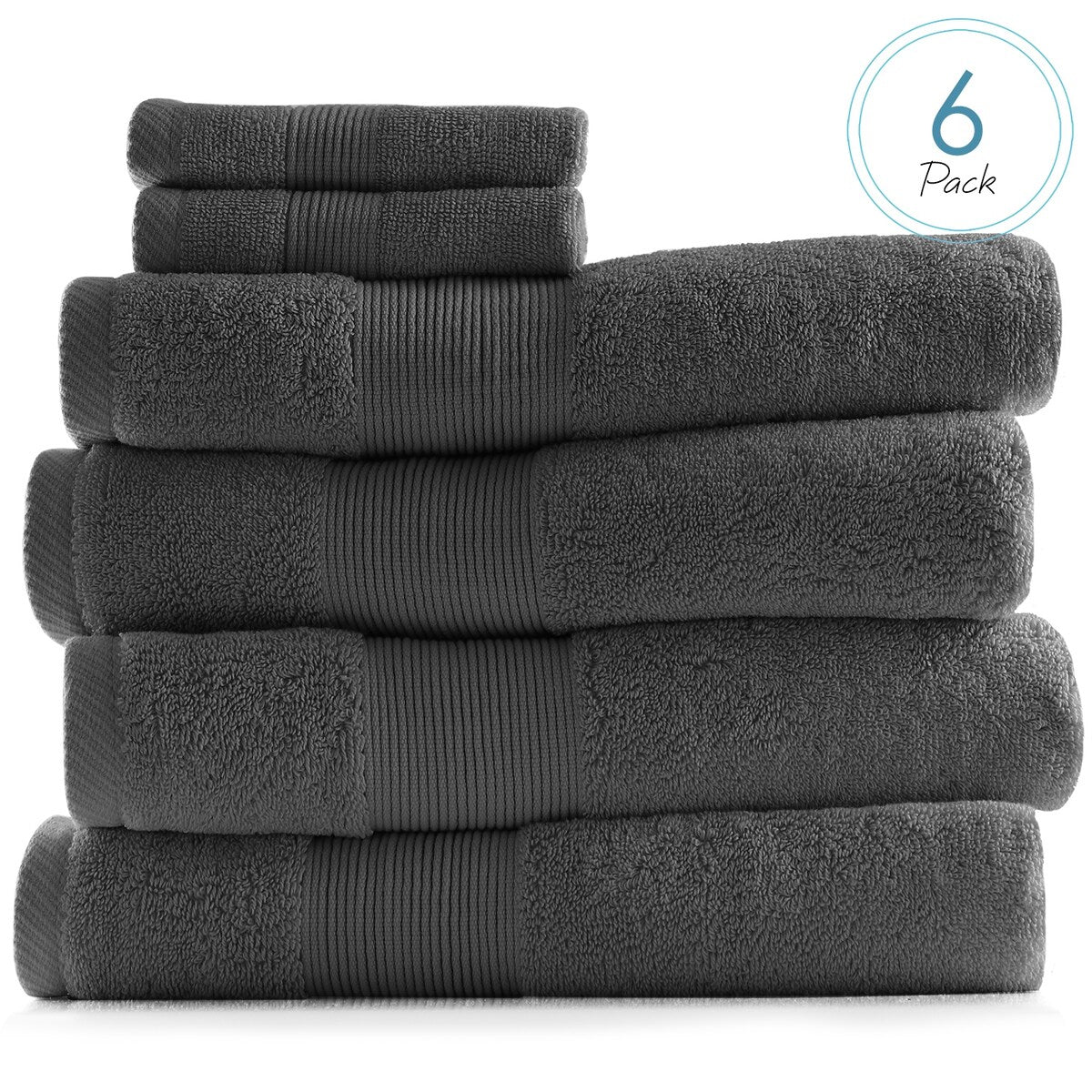 Hearth & Harbor 100 Percent Cotton Ultra Soft and Absorbent Bath Towel Set