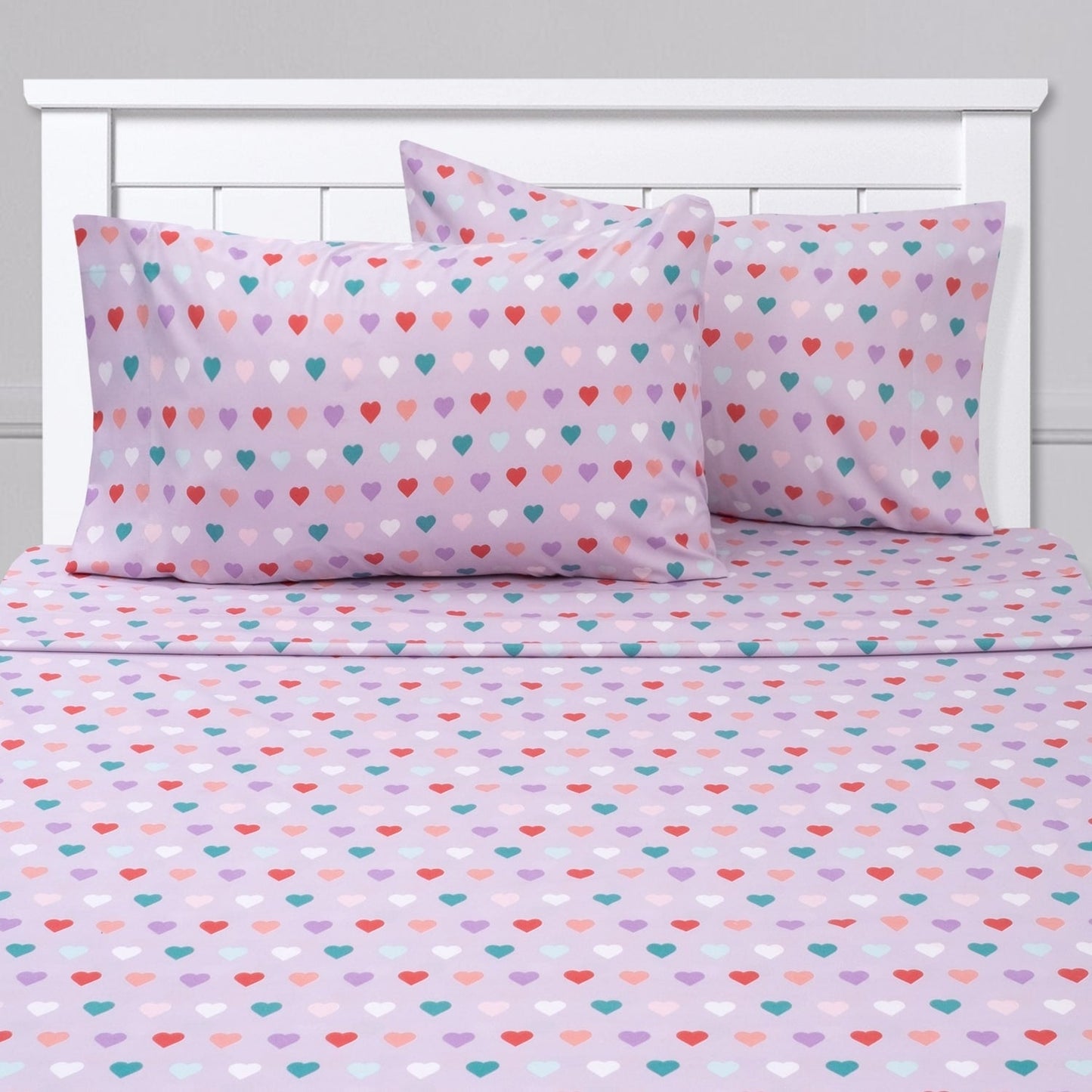 Hearts Sheet Set by Sweet Home Collection - Multi