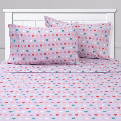 Hearts Sheet Set by Sweet Home Collection - Multi