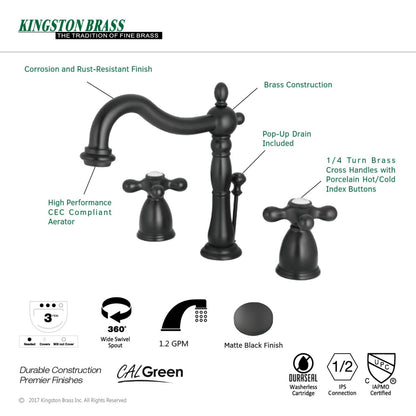 Heritage 8 in. Widespread Bathroom Faucet