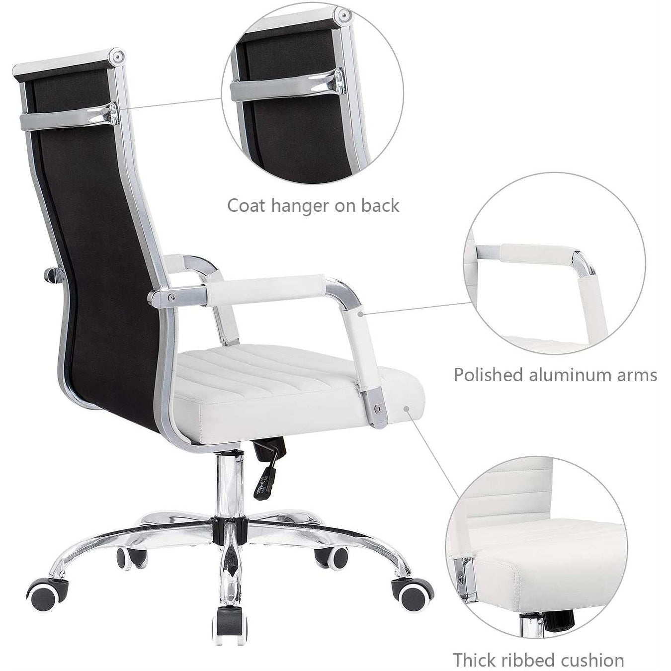 Homall Ribbed Office Chair Computer Desk Chair
