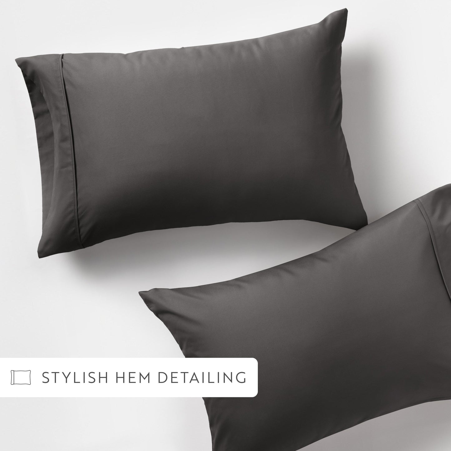 Home Collection Ultra Soft 2-piece Microfiber Pillowcase Set