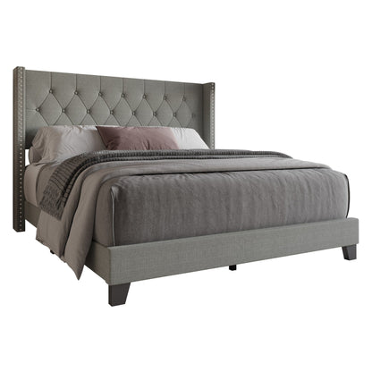 Homer Tufted Upholstered Panel Bed