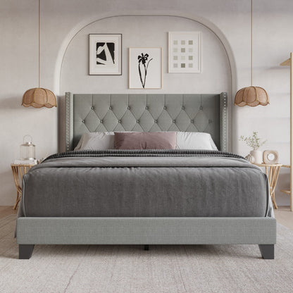 Homer Tufted Upholstered Panel Bed