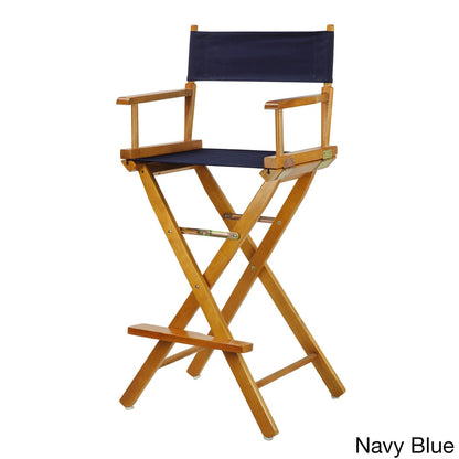 Honey Oak Frame 30-inch Director's Chair