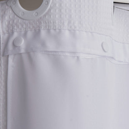 Hookless It's A Snap Snap-in Fabric Water Resistant Shower Curtain Replacement Liner for Hookless Curtain