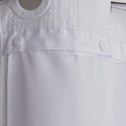 Hookless It's A Snap Snap-in Fabric Water Resistant Shower Curtain Replacement Liner for Hookless Curtain