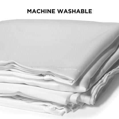 Hookless It's A Snap Snap-in Fabric Water Resistant Shower Curtain Replacement Liner for Hookless Curtain