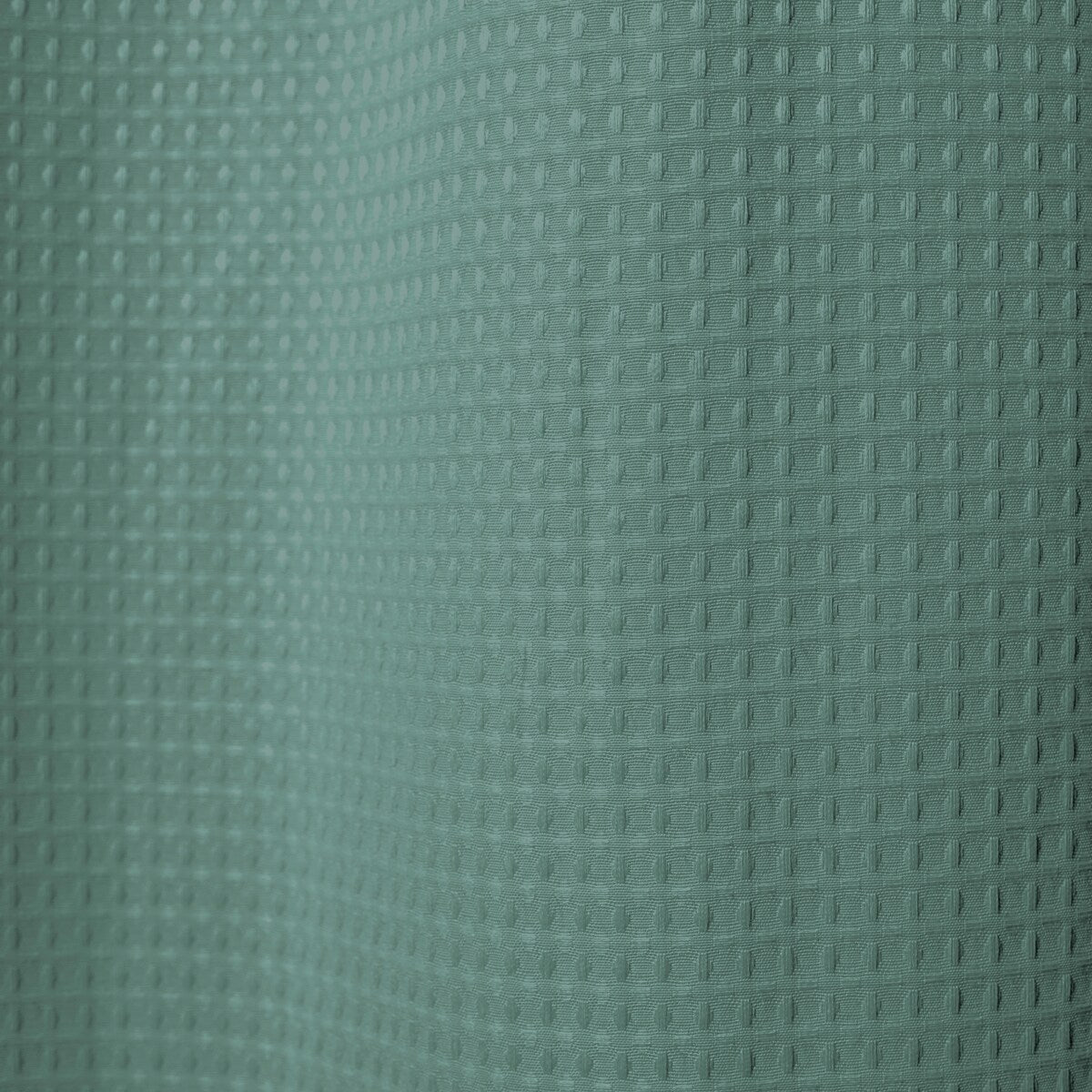 Hookless Waffle 3-in-1 Shower Curtain with Sheer Top Window, Flex-on Rings & Fabric Liner