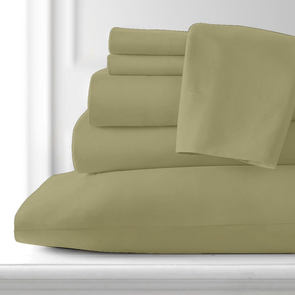 Hotel Collection Rayon derived from Bamboo Bed Sheet Set - 6 Piece