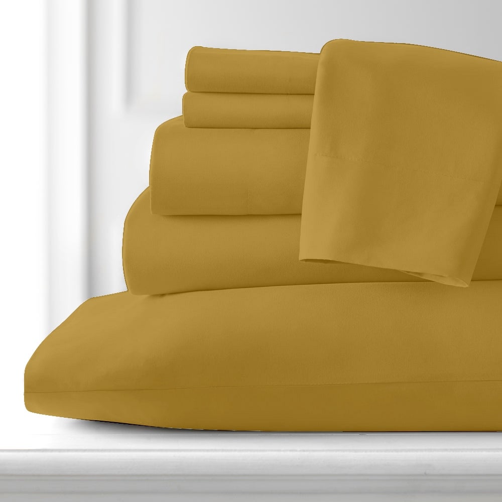 Hotel Collection Rayon derived from Bamboo Bed Sheet Set - 6 Piece