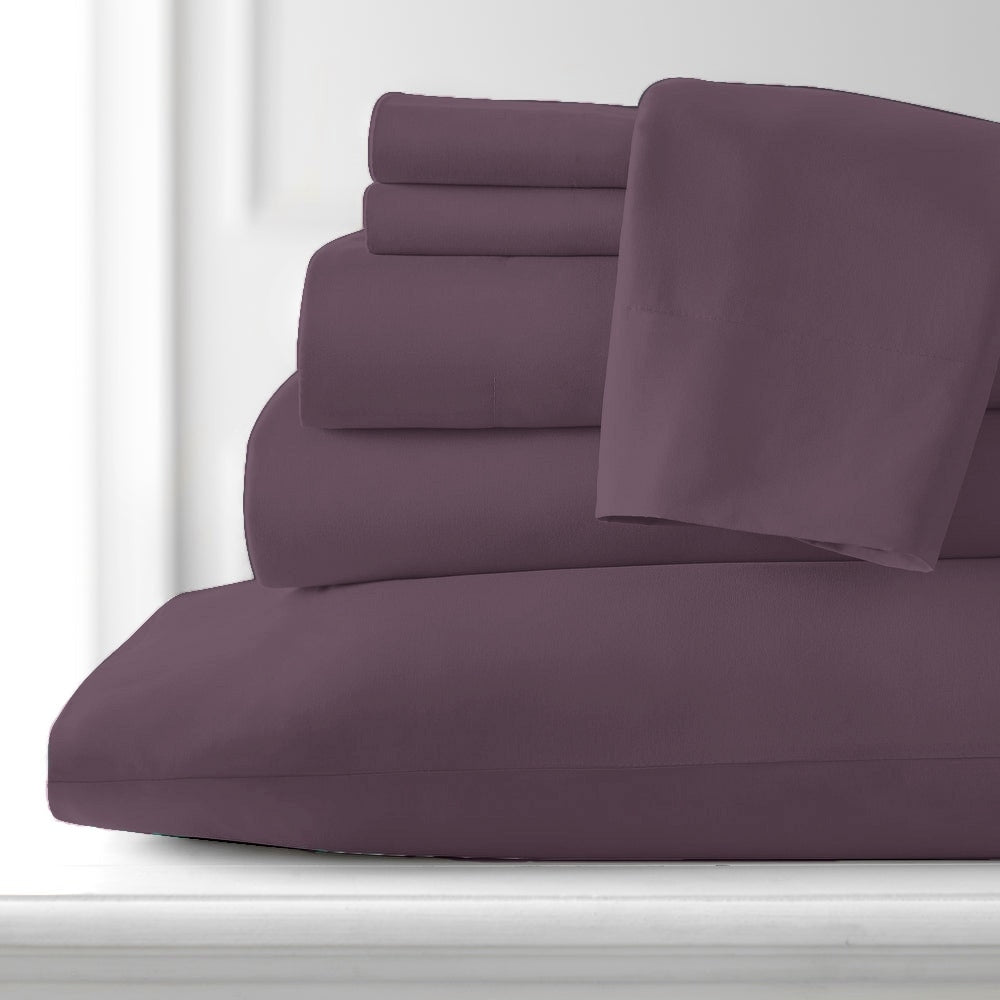 Hotel Collection Rayon derived from Bamboo Bed Sheet Set - 6 Piece