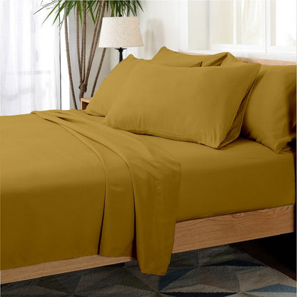 Hotel Collection Rayon derived from Bamboo Bed Sheet Set - 6 Piece