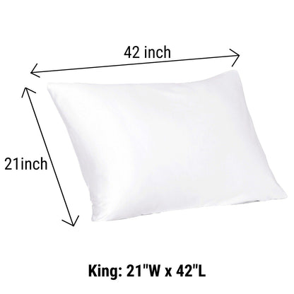 Hotel Collection White Soft Sateen Turkish Cotton Pillowcases Set of 4