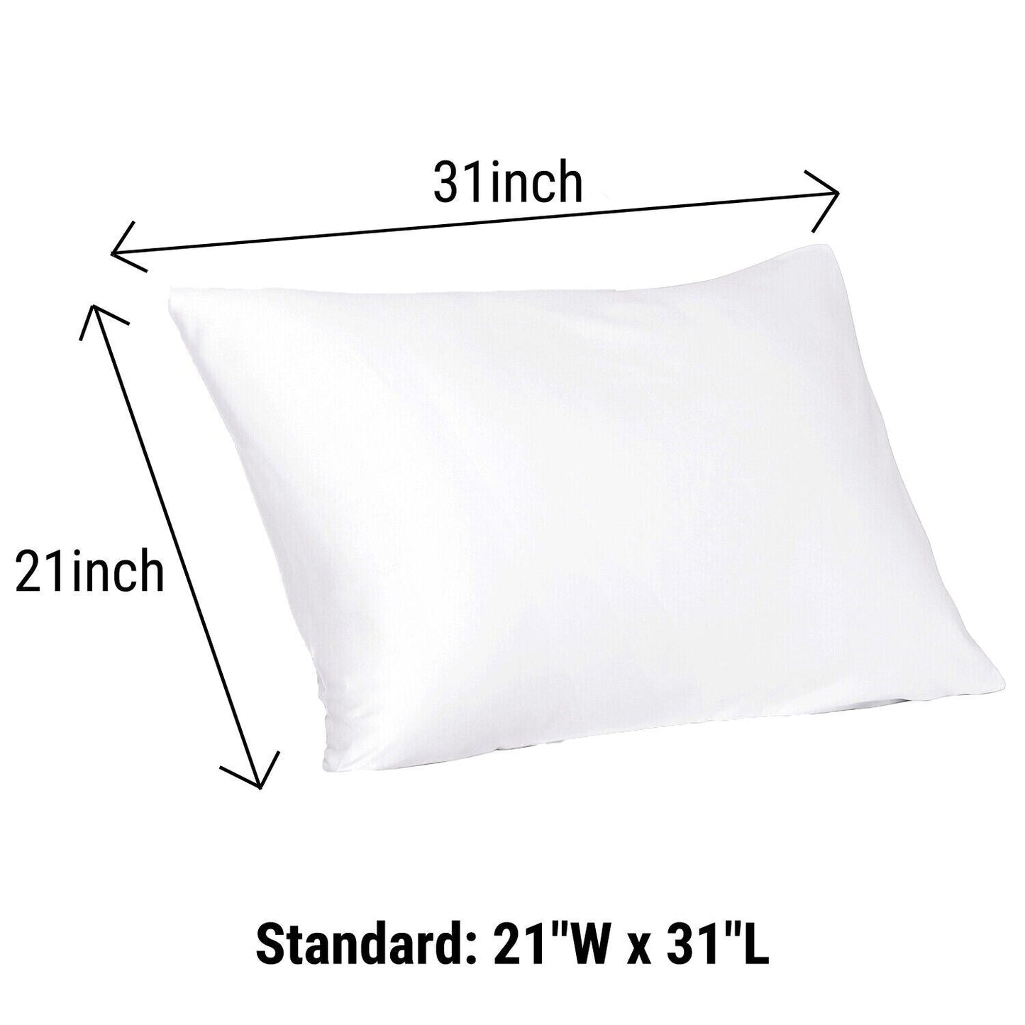 Hotel Collection White Soft Sateen Turkish Cotton Pillowcases Set of 4