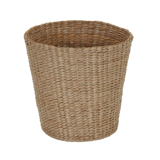 Household Essentials Cattail and Paper Cream Waste Basket