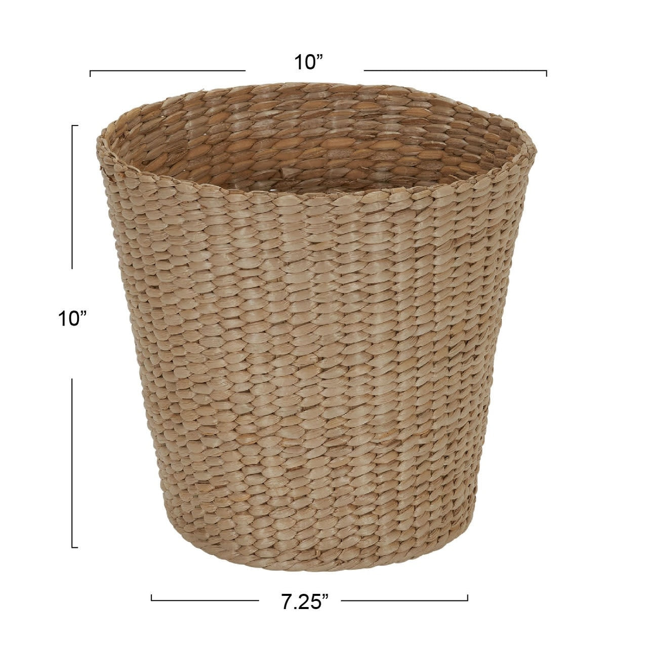 Household Essentials Cattail and Paper Cream Waste Basket