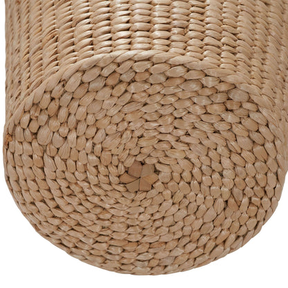 Household Essentials Cattail and Paper Cream Waste Basket
