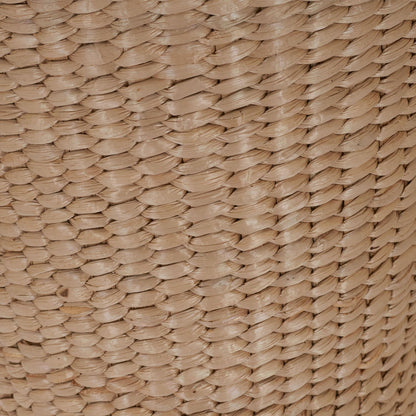 Household Essentials Cattail and Paper Cream Waste Basket