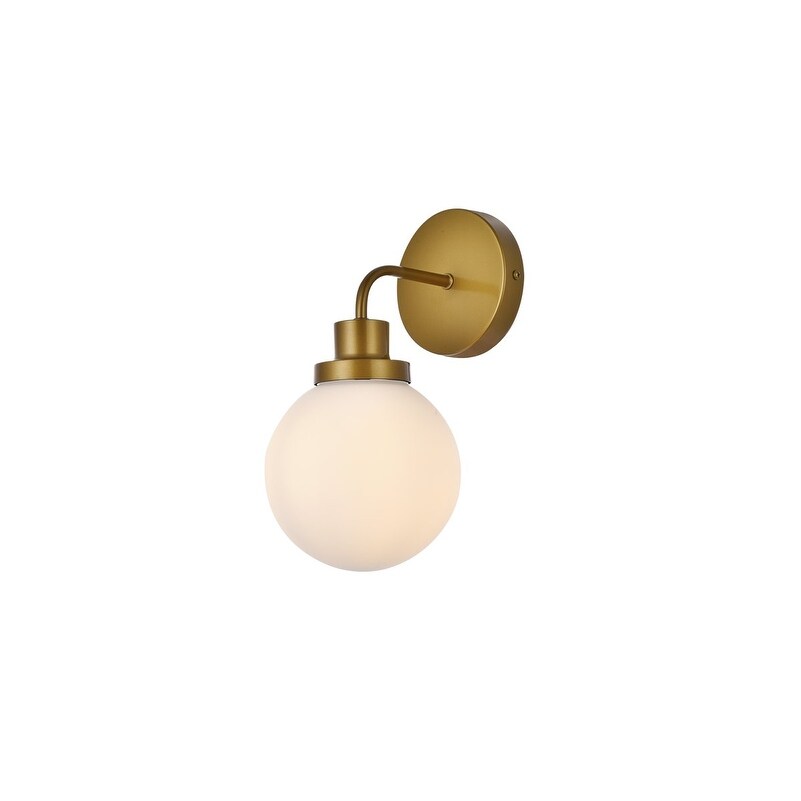 Hudson 1-light Bath Sconce with Frosted Globe Shade