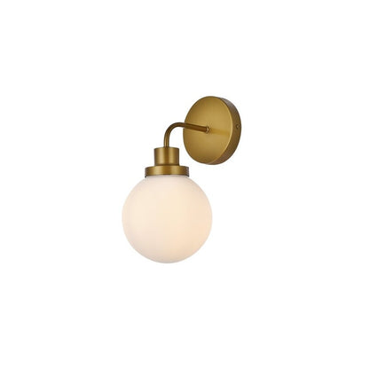 Hudson 1-light Bath Sconce with Frosted Globe Shade