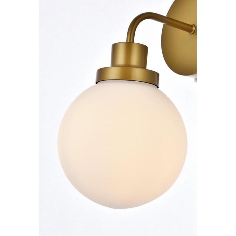 Hudson 1-light Bath Sconce with Frosted Globe Shade