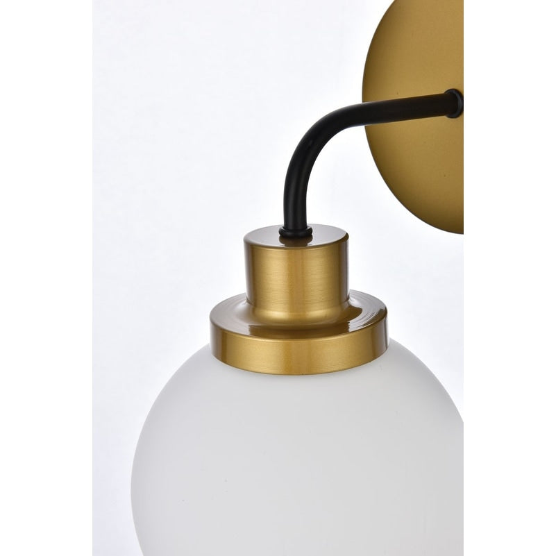 Hudson 1-light Bath Sconce with Frosted Globe Shade