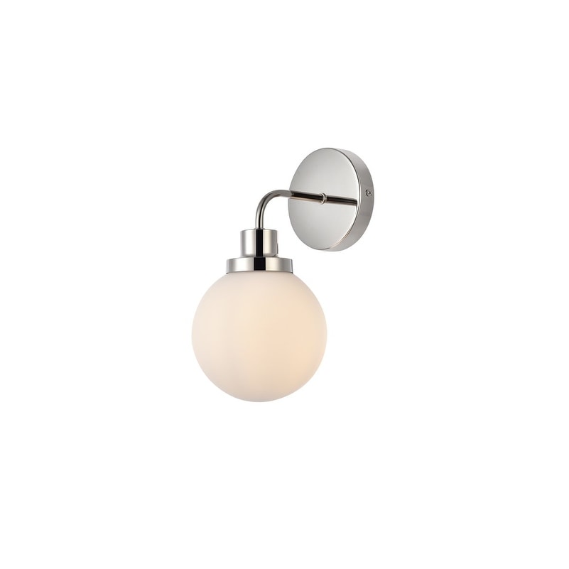 Hudson 1-light Bath Sconce with Frosted Globe Shade