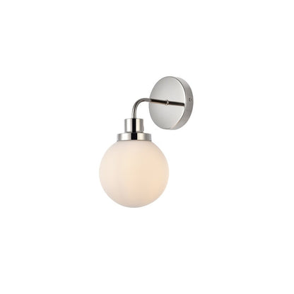 Hudson 1-light Bath Sconce with Frosted Globe Shade