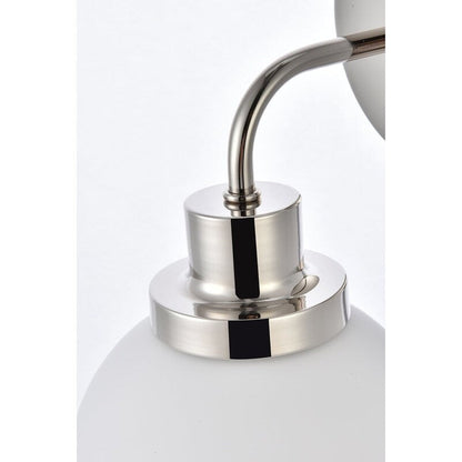 Hudson 1-light Bath Sconce with Frosted Globe Shade