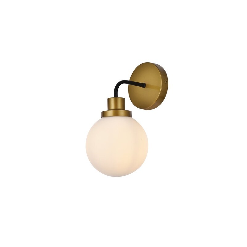 Hudson 1-light Bath Sconce with Frosted Globe Shade