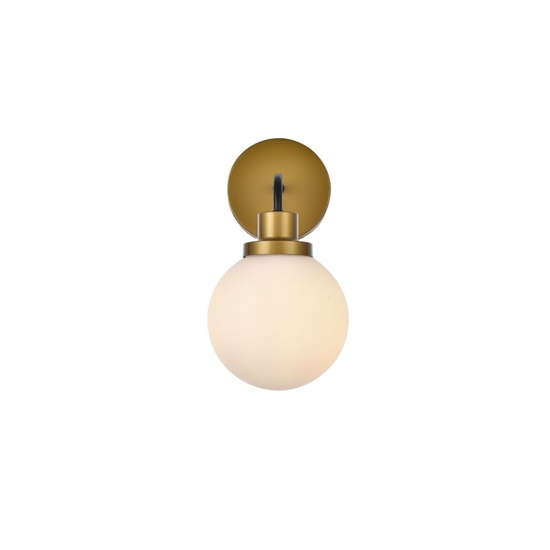 Hudson 1-light Bath Sconce with Frosted Globe Shade