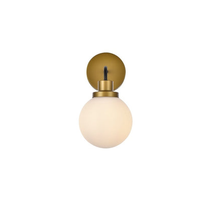 Hudson 1-light Bath Sconce with Frosted Globe Shade