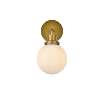 Hudson 1-light Bath Sconce with Frosted Globe Shade