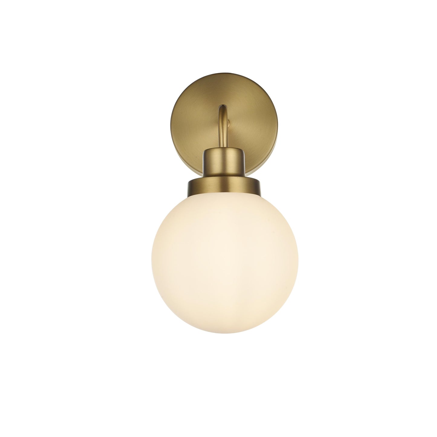 Hudson 1-light Bath Sconce with Frosted Globe Shade
