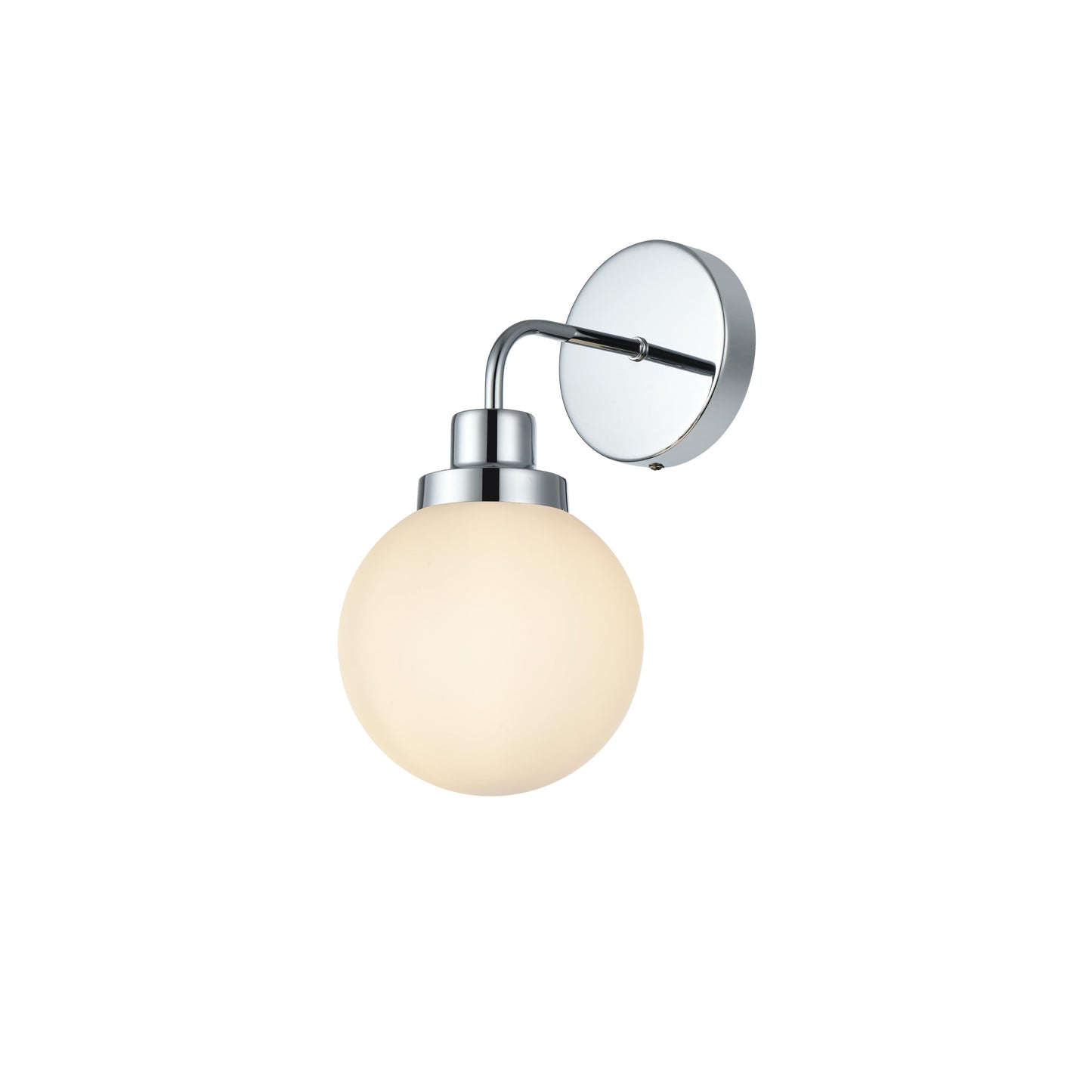 Hudson 1-light Bath Sconce with Frosted Globe Shade