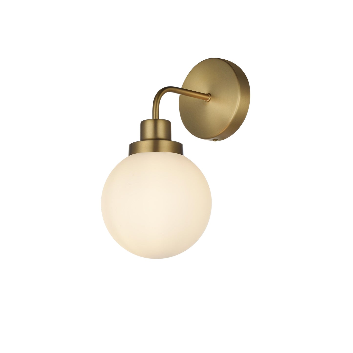 Hudson 1-light Bath Sconce with Frosted Globe Shade