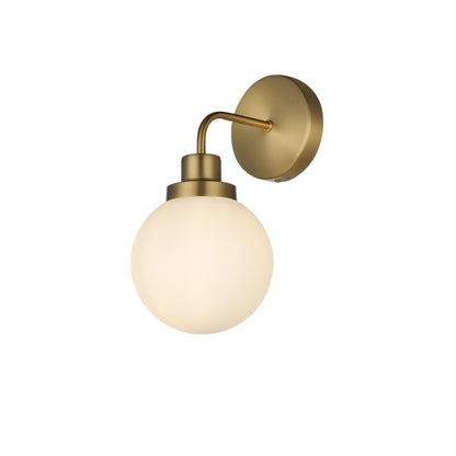 Hudson 1-light Bath Sconce with Frosted Globe Shade