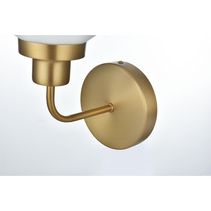 Hudson 1-light Bath Sconce with Frosted Globe Shade