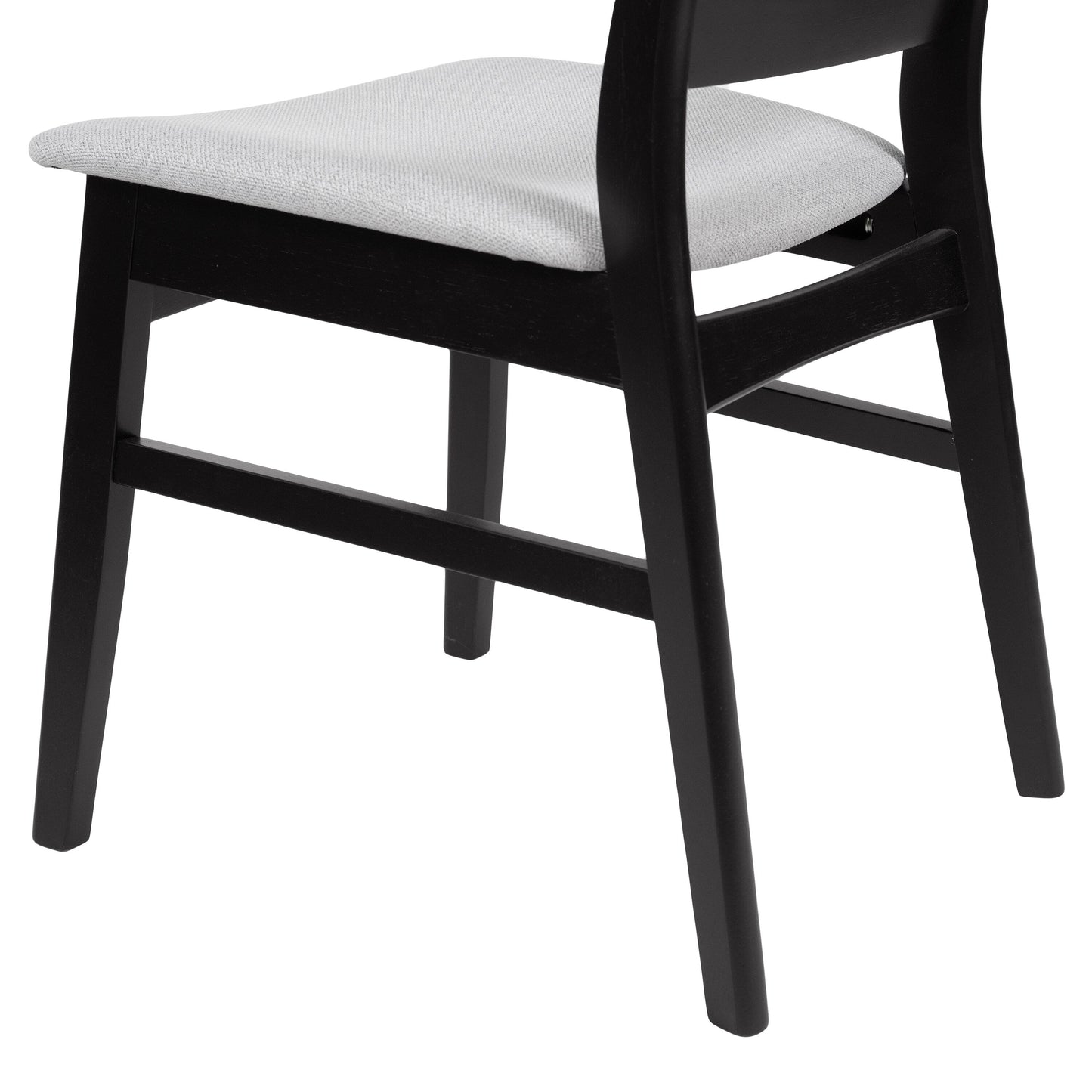 Abrielle Mid-Century Modern Upholstered Rubberwood Dining Chair (Set of 2) by Christopher Knight Home