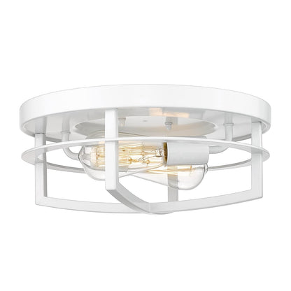 13 2-Light Industrial Ceiling Light Flush Mount Lights