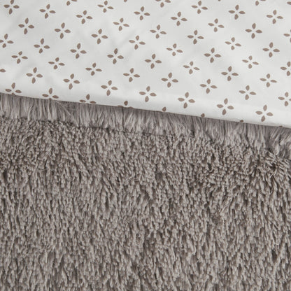 Intelligent Design Effie Shaggy Fur Reversible Comforter Set