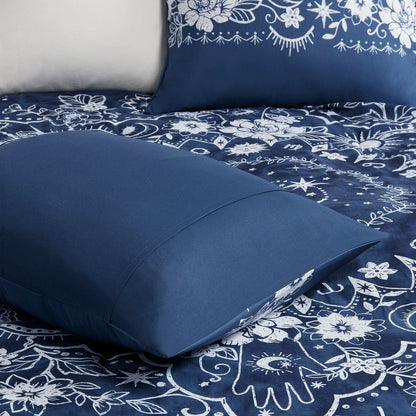 Intelligent Design Luna Navy Celestial Comforter Set