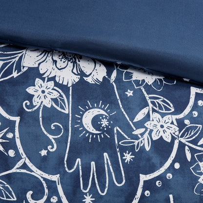 Intelligent Design Luna Navy Celestial Duvet Cover Set