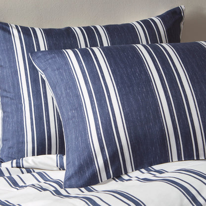 Intelligent Design Miles Navy Striped Reversible Comforter Set