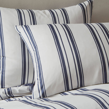 Intelligent Design Miles Navy Striped Reversible Comforter Set